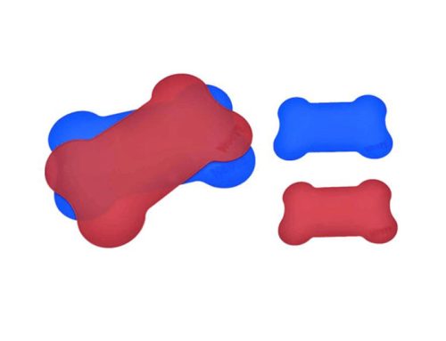 Bone-shaped silicone pet mat