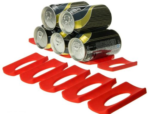 Creative refrigerator beer can holder