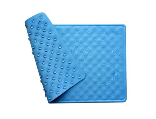 Non-slip silicone bath mat
