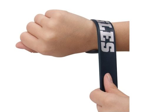 Wide silicone wristband
