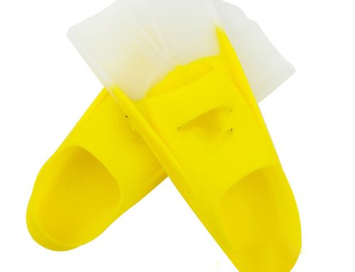 Swimming training silicone fins